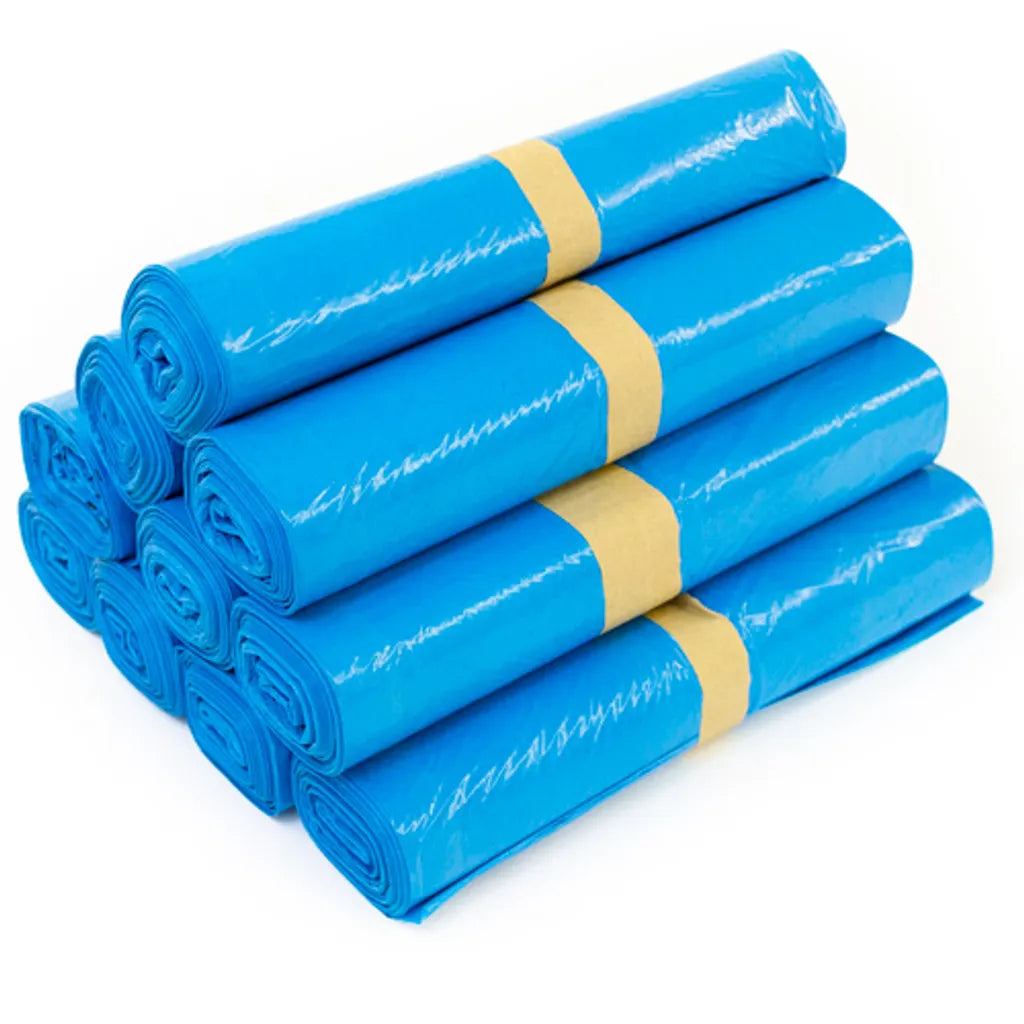 Blauer Müllsack 120 L – Typ 100 (Karton 10×15 = 150 Säcke)