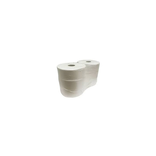380m Jumbo-Einzelblatt Toilettenpapier, 2-lagig, 6 Rollen Natur