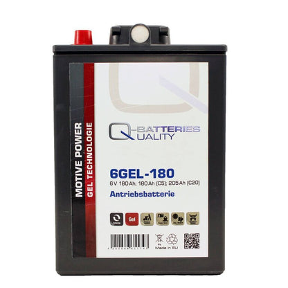 Q-Batteries 6GEL-180 | 6V 180 Ah (C5), 205 Ah (C20)