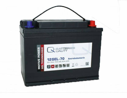 Q-Batteries 12GEL-70 | 12 Volt 70Ah (C5), 75Ah (C20)