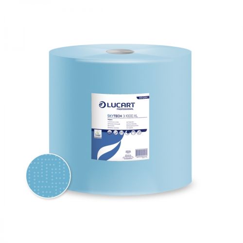 Werkstattrolle 3-lagig, Blau, 1000 Blatt 36x36 cm